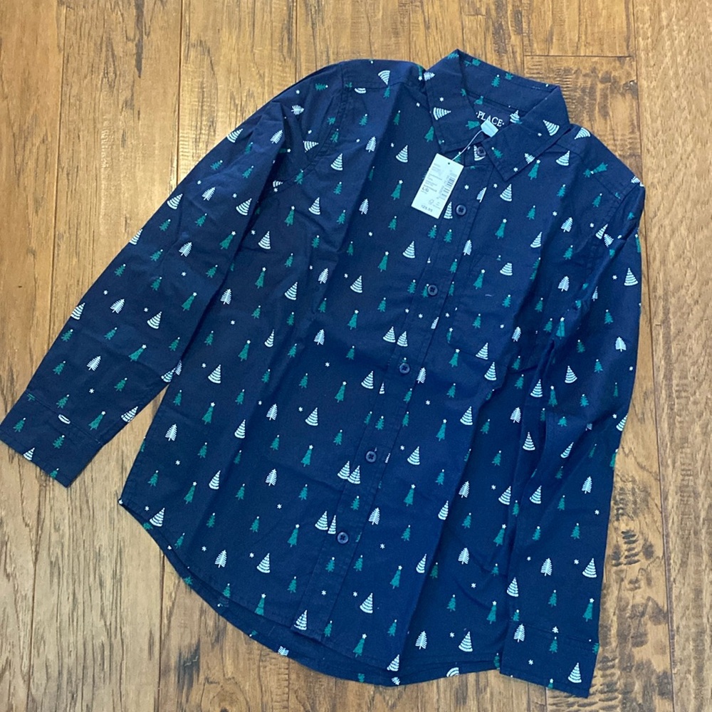 Boys long sleeve button up shirt